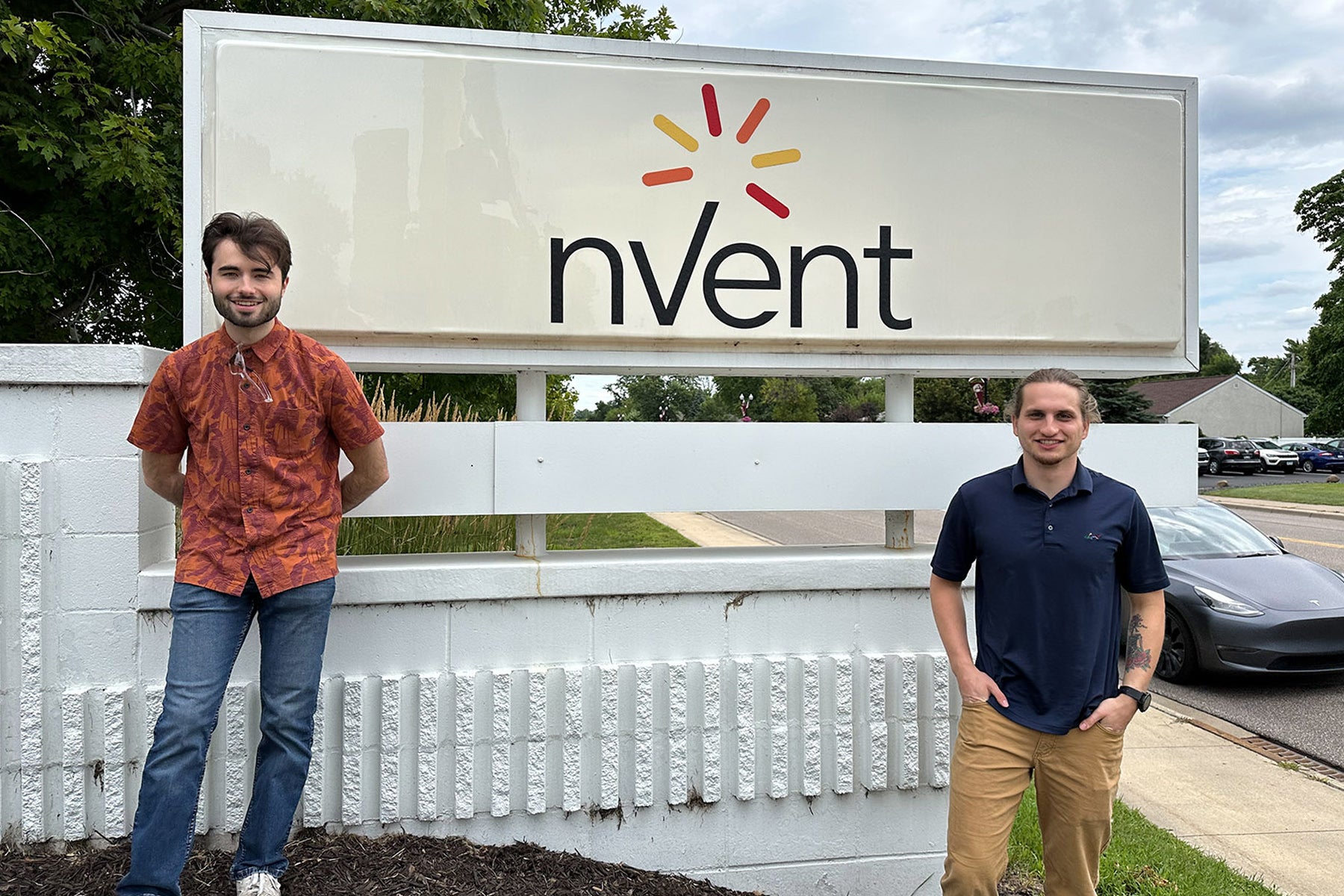 Computer electrical engineering students help nvent with product